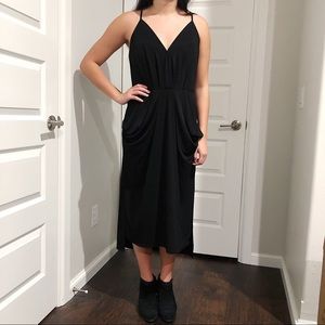 BCBG black dress with pockets